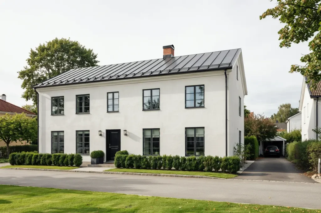 fasadbyte och renovering av putsfasad p villa i v rsta gr dinge