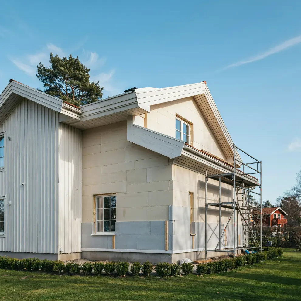 tillaggsisolering fasad yttervagg i grodinge botkyrka stockholm